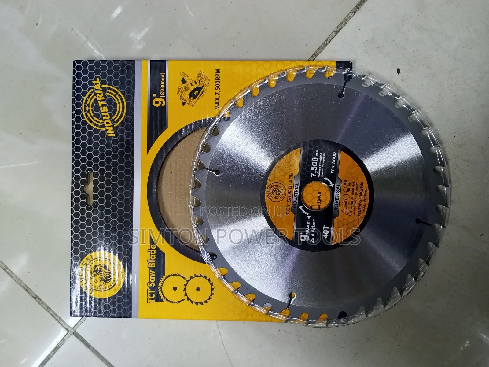 Industrial TCT Wood Blade 9-Inches
