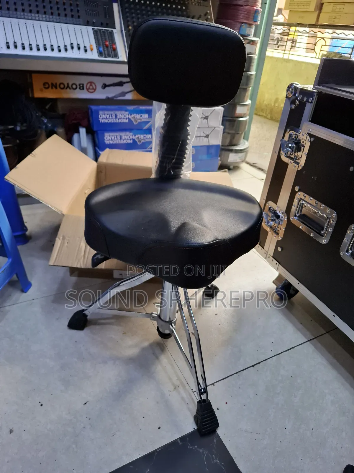 Drumset Seat With Back Rest