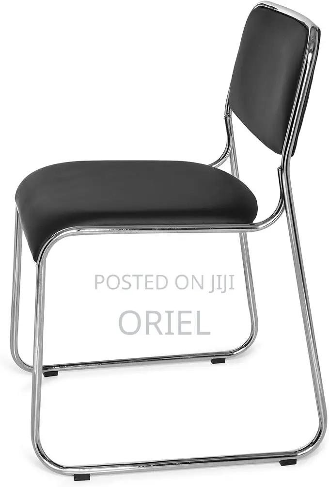 Modern Office Visitor Chair : Stackable Chrome Office Visitor Chair