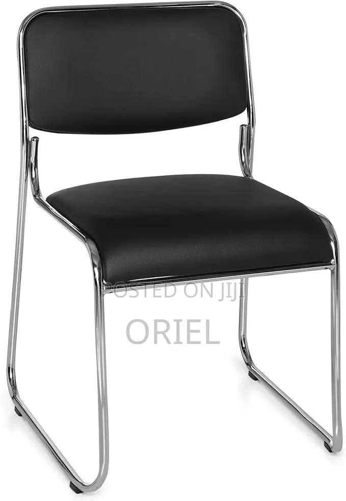Modern Office Visitor Chair : Stackable Chrome Office Visitor Chair