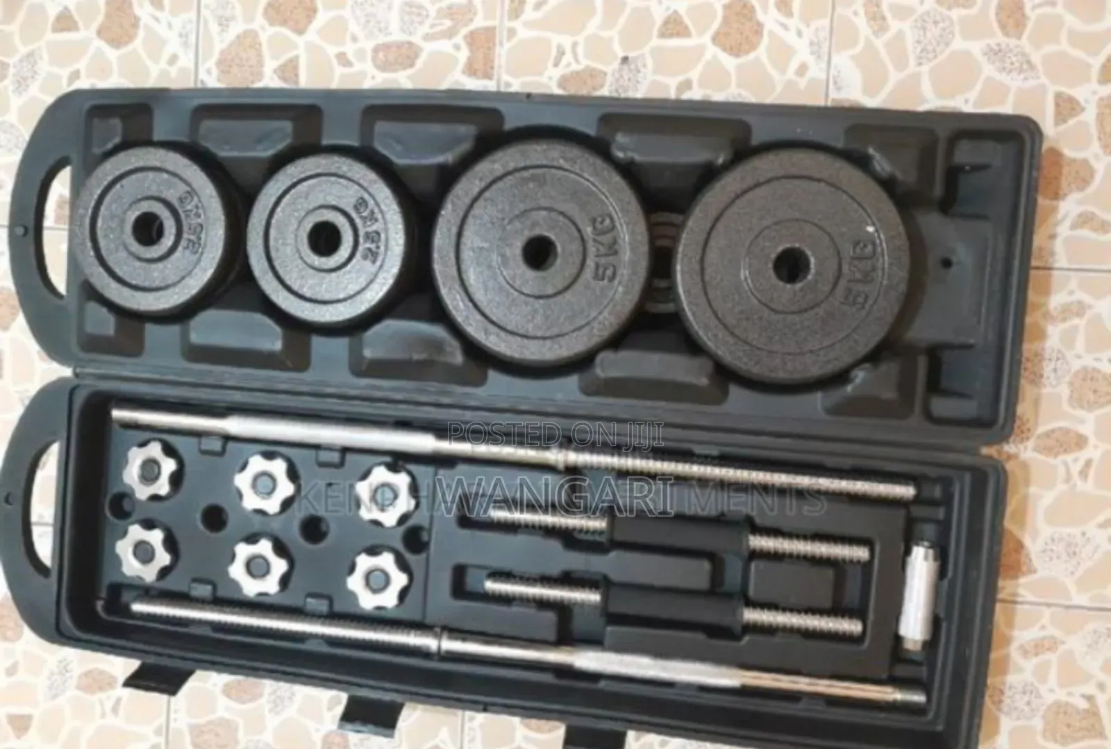 With Barbel New 50kgs Dumbells Set