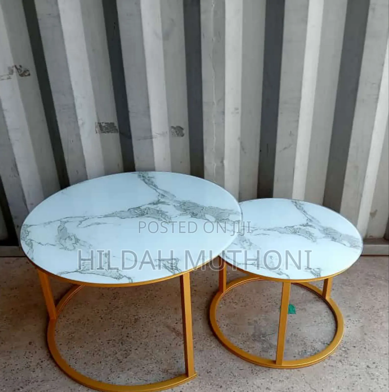 Marble Nesting Coffee Table White