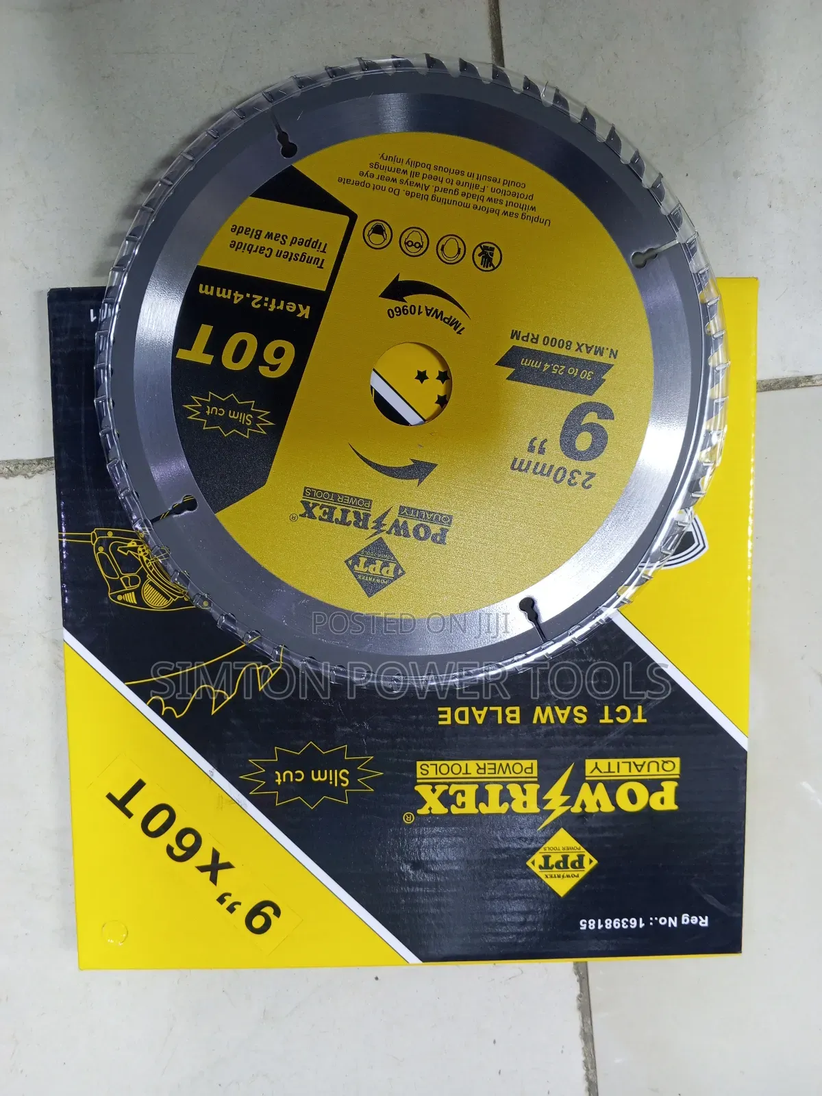 9-Inch 60t Powertex TCT Saw Blade