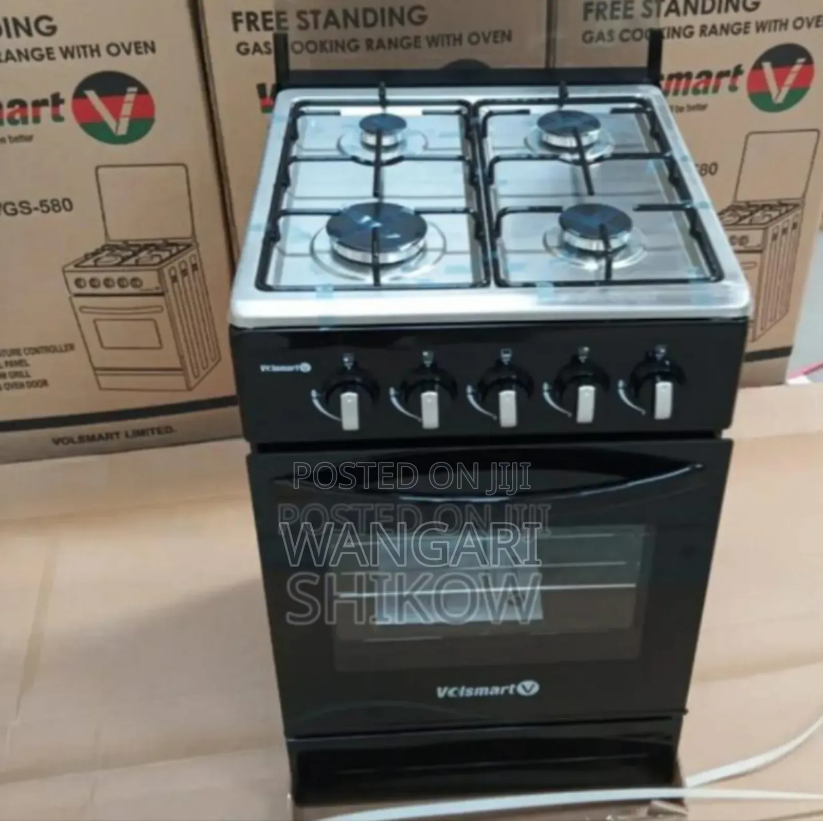 Color Black New Volsmart Full Gas Cooker