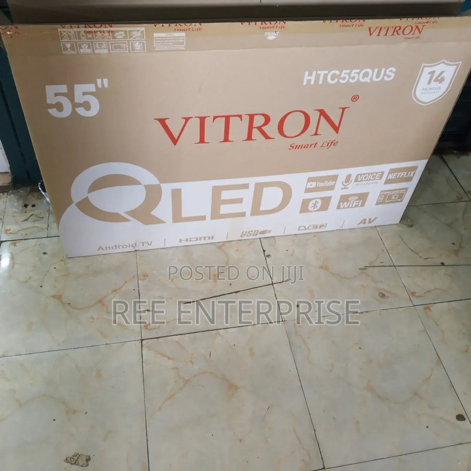 Vitron 55 Inches  Smart  Qled Tv