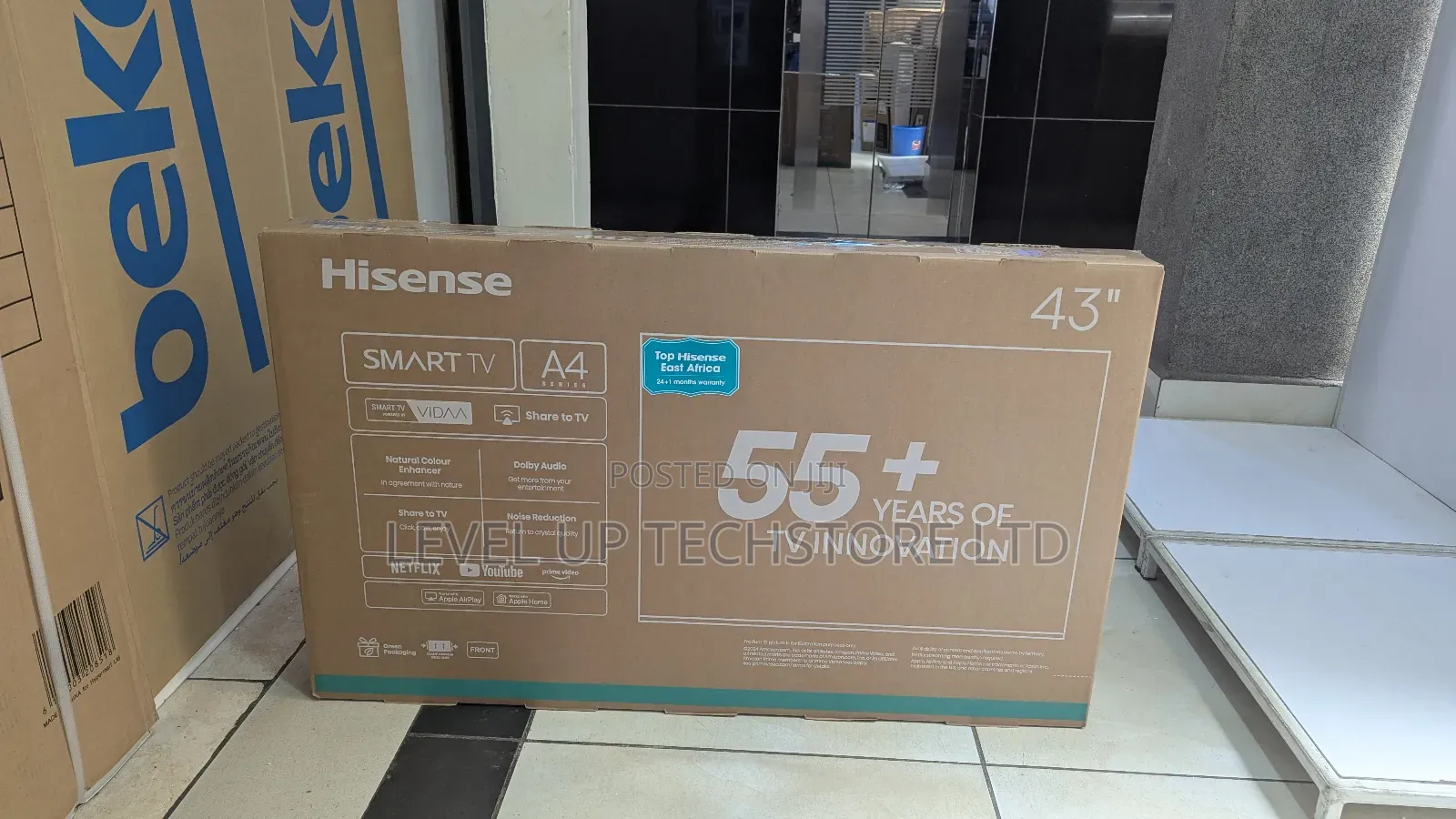 Hisense 43′′ 43a4n (New Model 2025) Uhd 4k Smart Frameless Tv