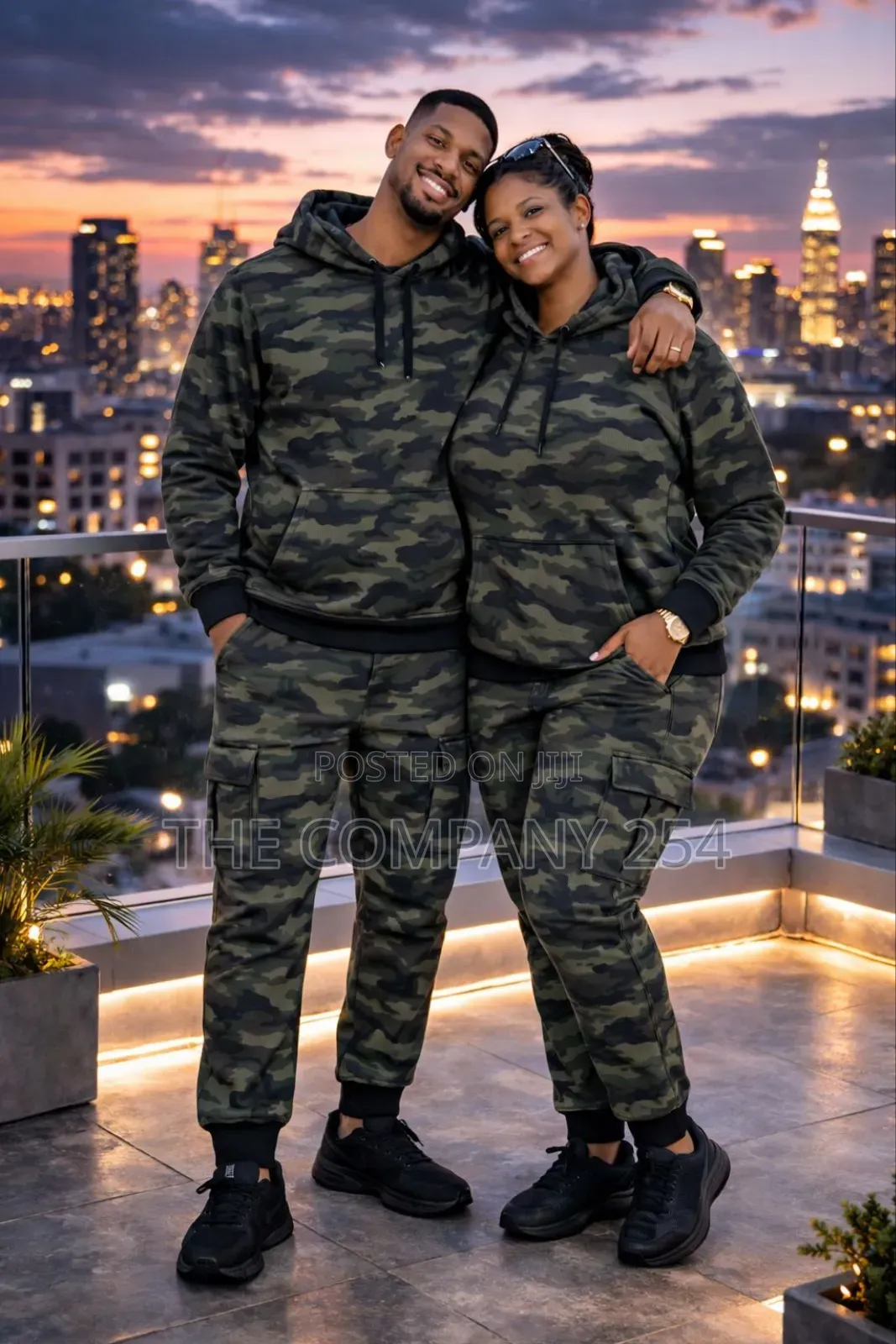 Quality Wollen 2piece Camouflage Hoodie Sweatpant Track Suits