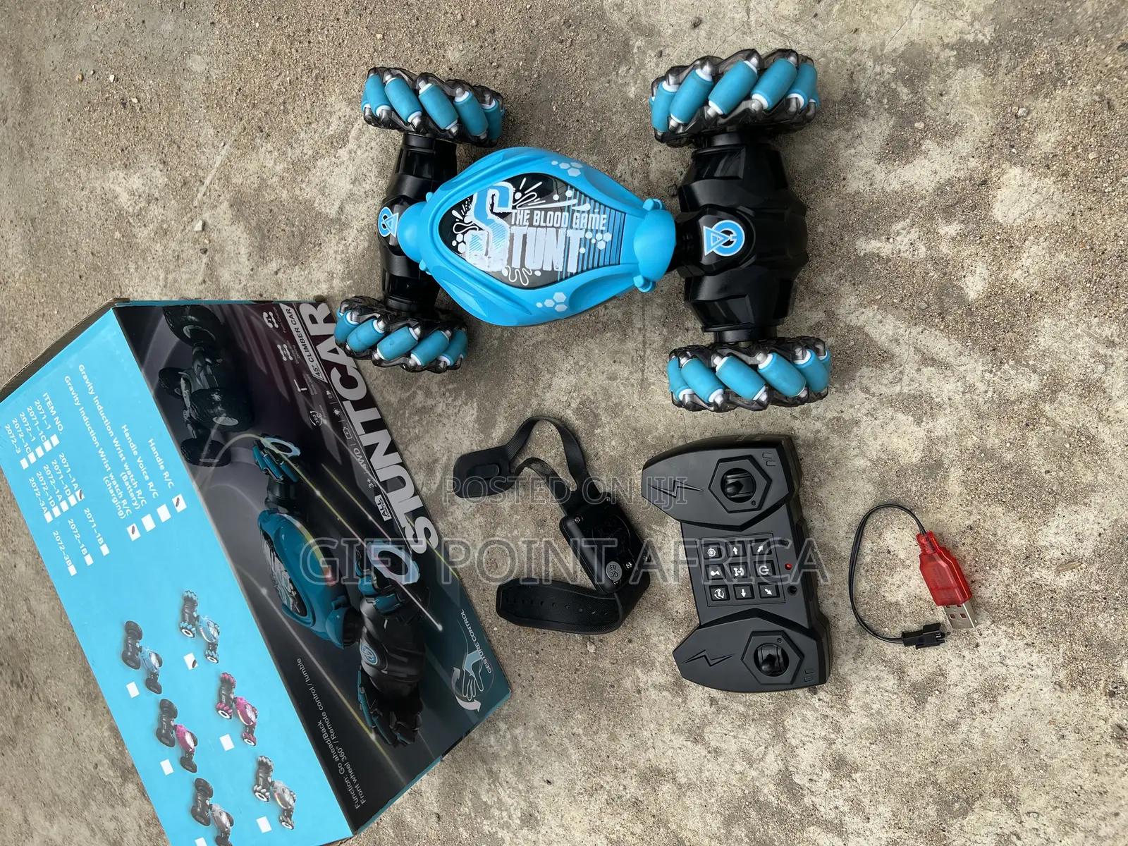Kids Stunt Toy Car With Rechargeable Battery &Hand Gesture Watch