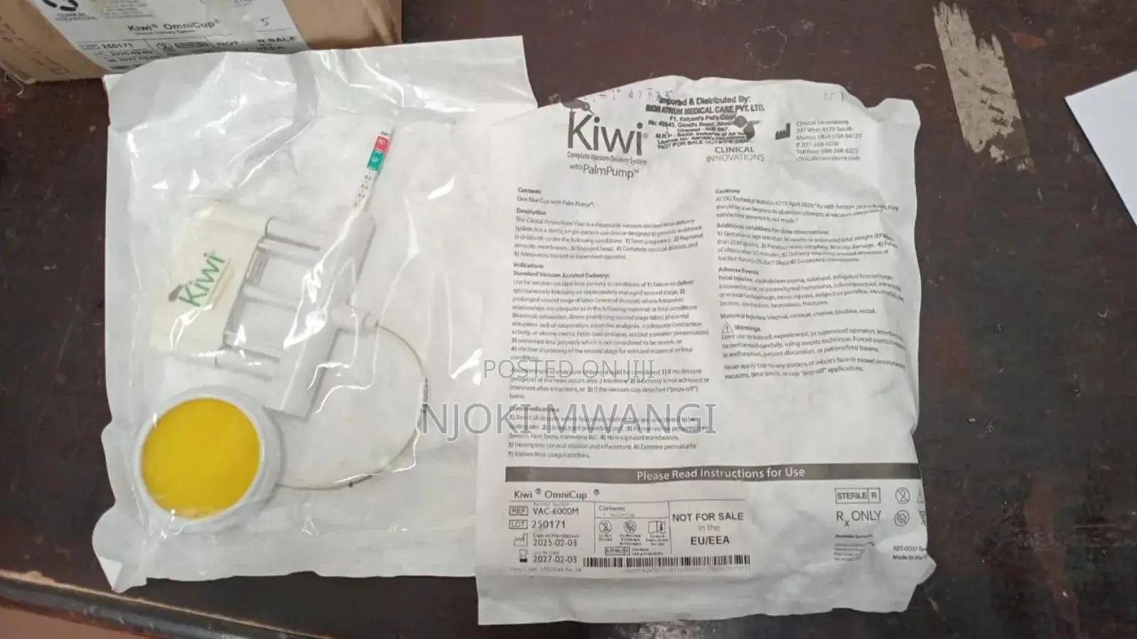 Kiwi Complete Vacuum Extractor Delivery System ( Reusable)