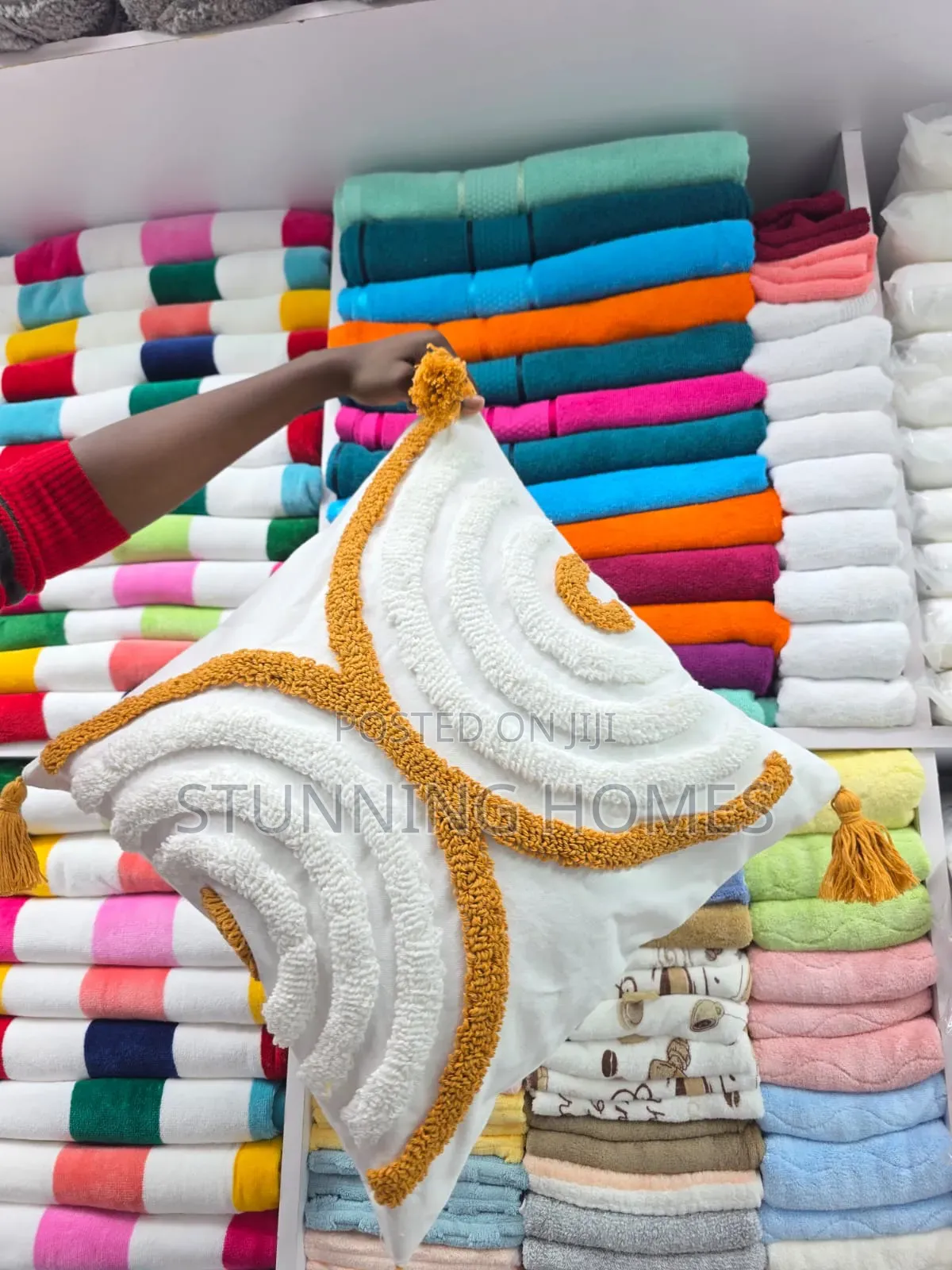 Boho Themed Throw Pillow Cases With Tassels