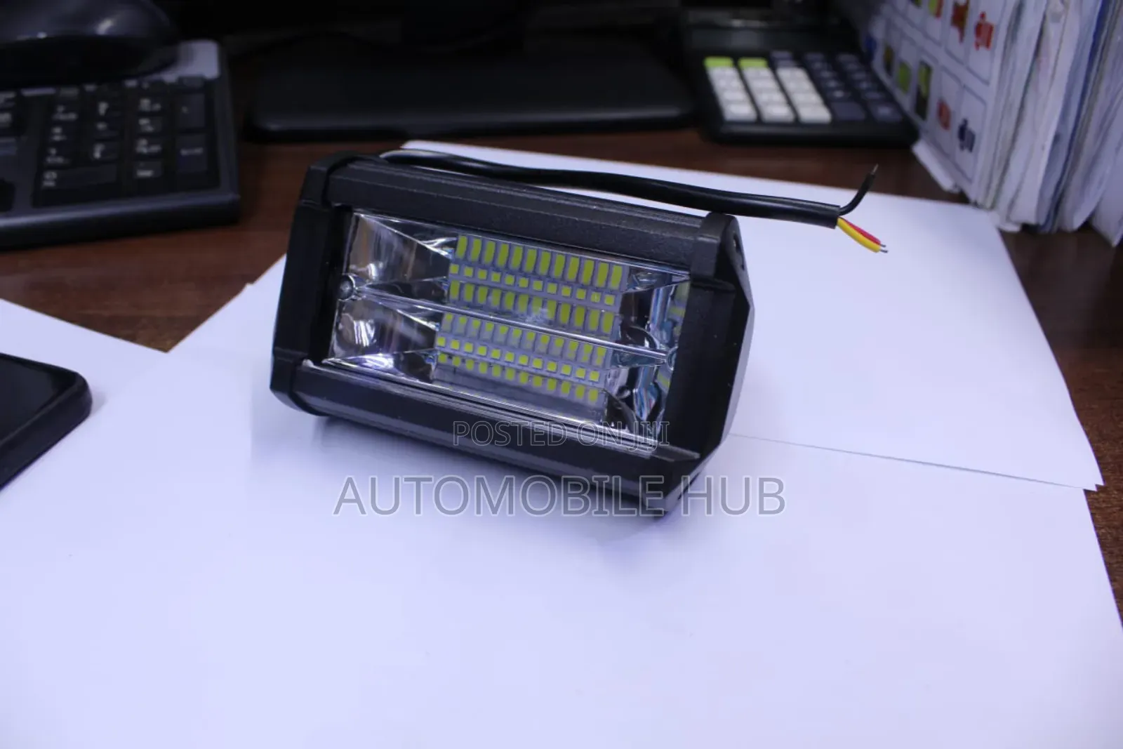 Motorbike Dual Row Yellow Led Strip Bright Off-Road Fog Headlight