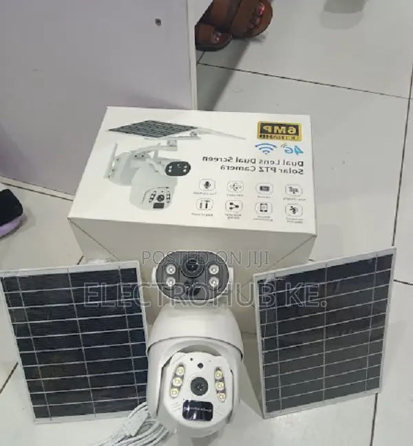 Wireless Ubox 6mp 4g Outdoor Surveillance Cctv Camera Ptz Dual Lens