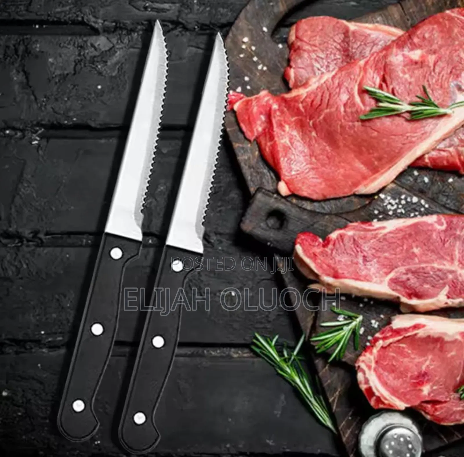 6 Pcs Stainless Steel Serrated Steak Knife ..