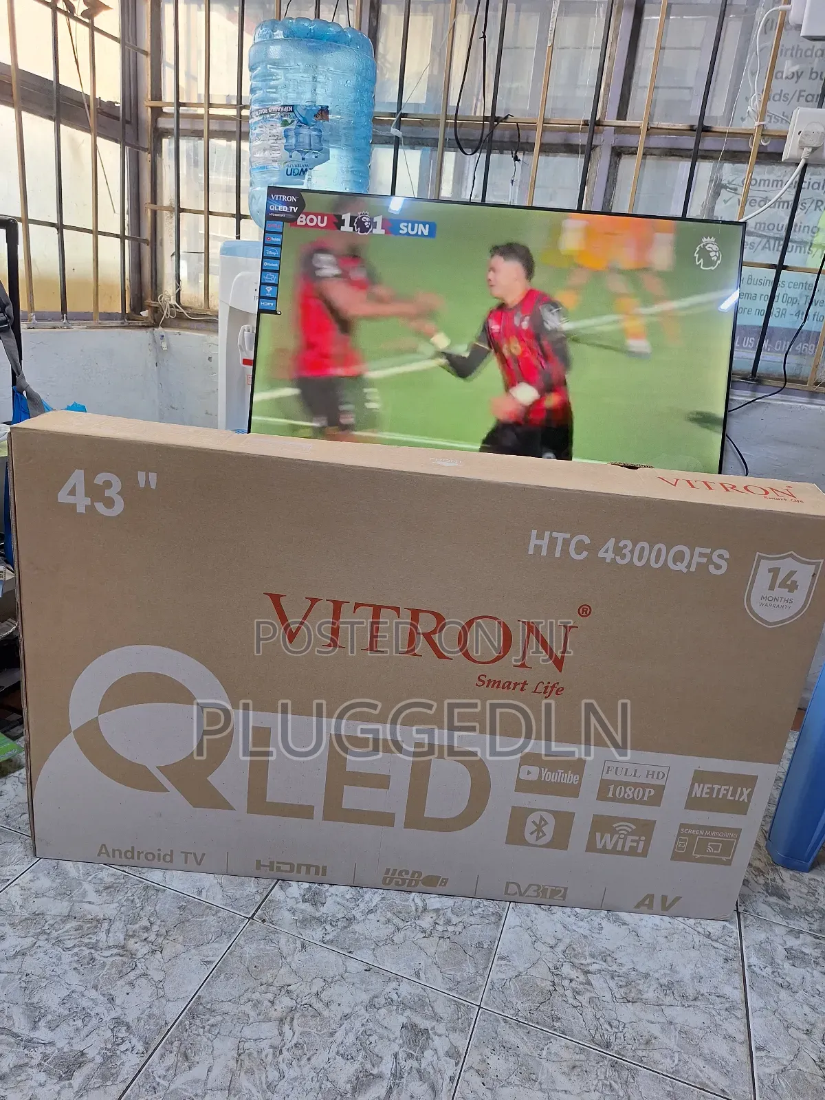 Vitron 43-Inch Qled Smart Android Tv (Model: HTC 4300qfs).