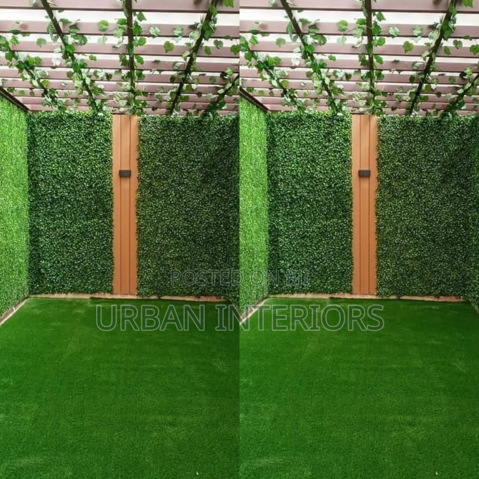 Artificial Greegreen Carpet With Green Hedges Artificial Grass Carpet