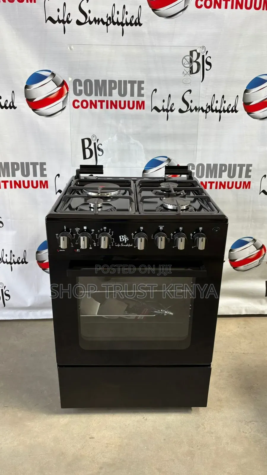 BJS Elite Series Black Premium 60 by 60 Standing Cooker