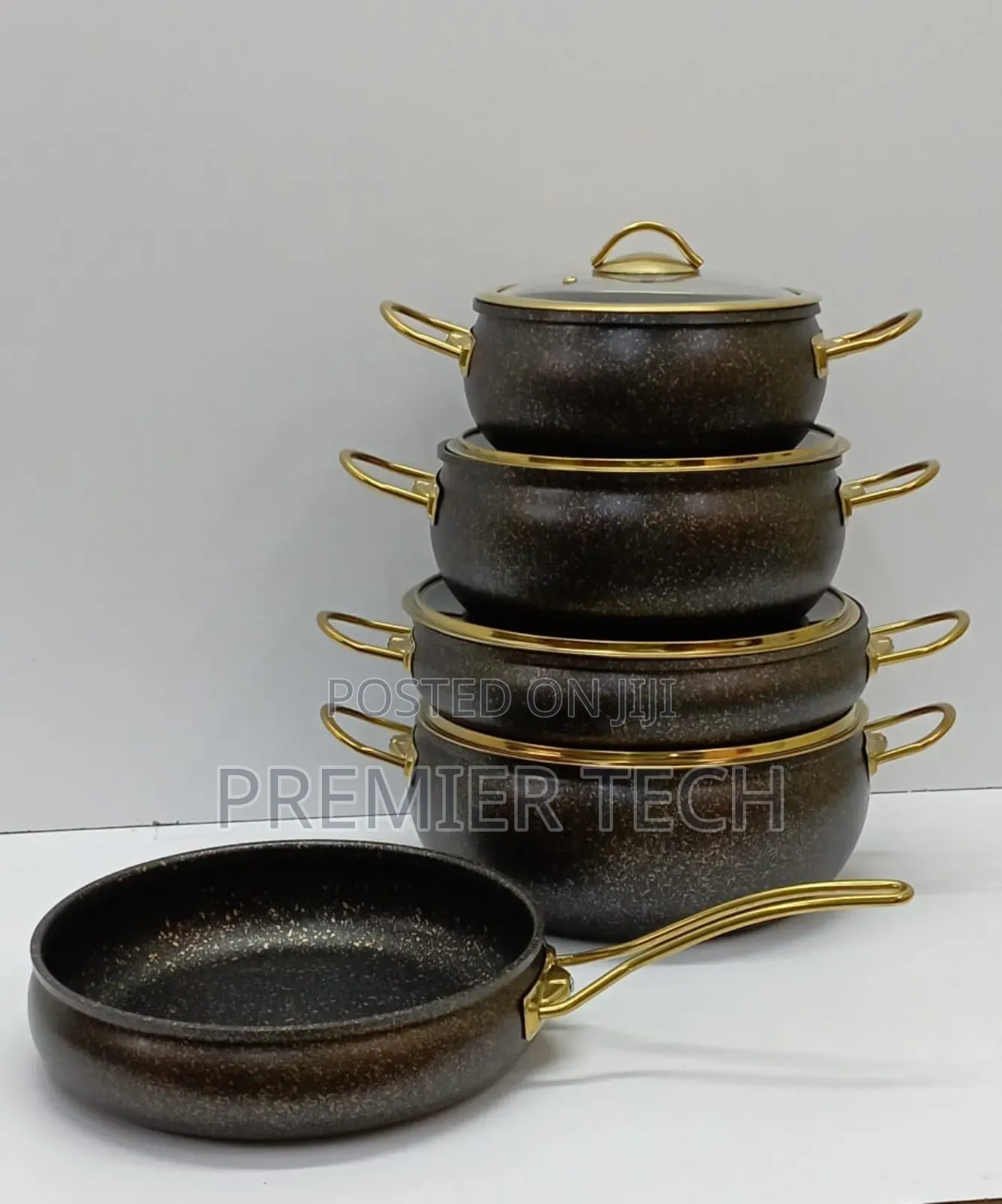 *Amber Ray Vibe* * 9pcs Granite Coating Kitchen Cookware Set*