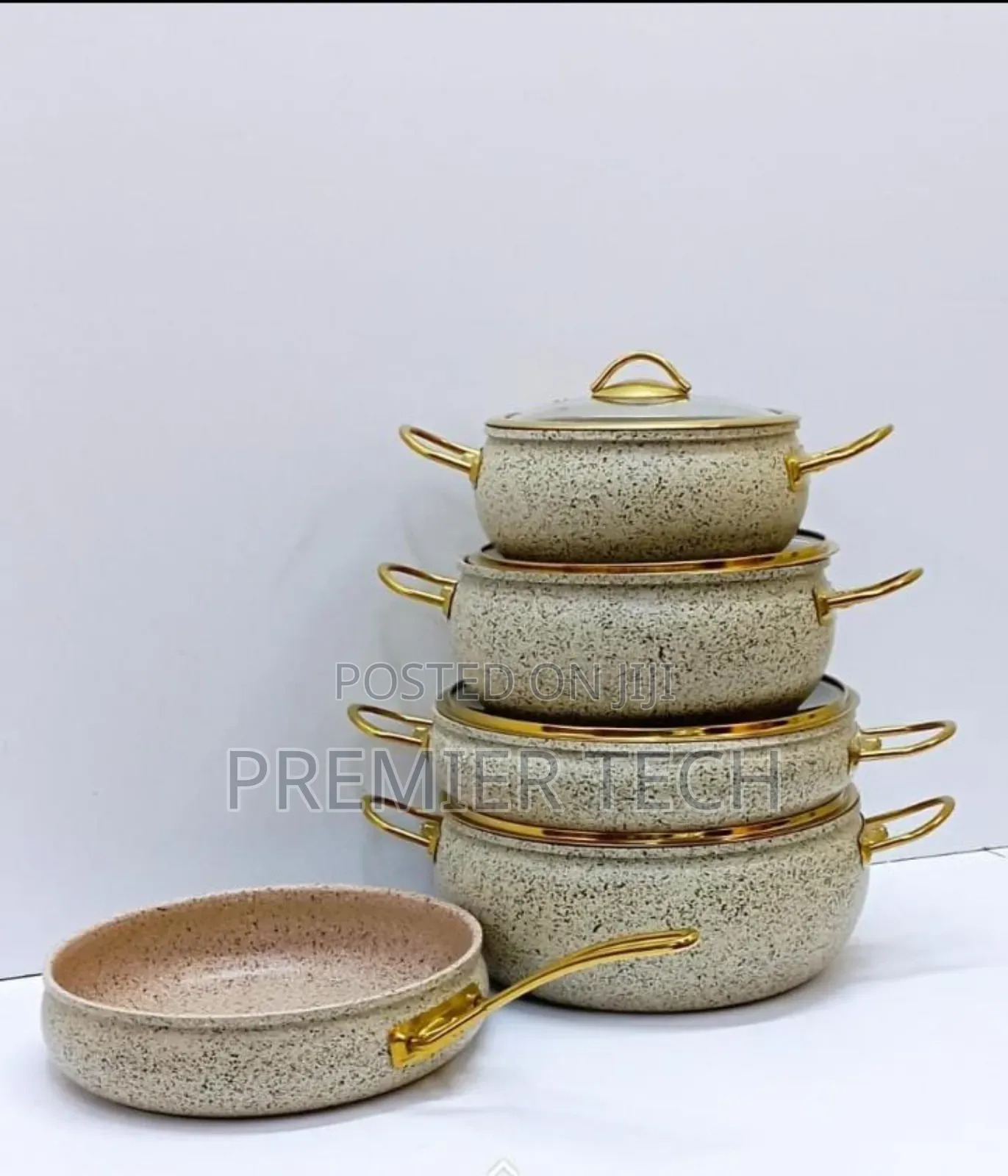 *Amber Ray Vibe* * 9pcs Granite Coating Kitchen Cookware Set*