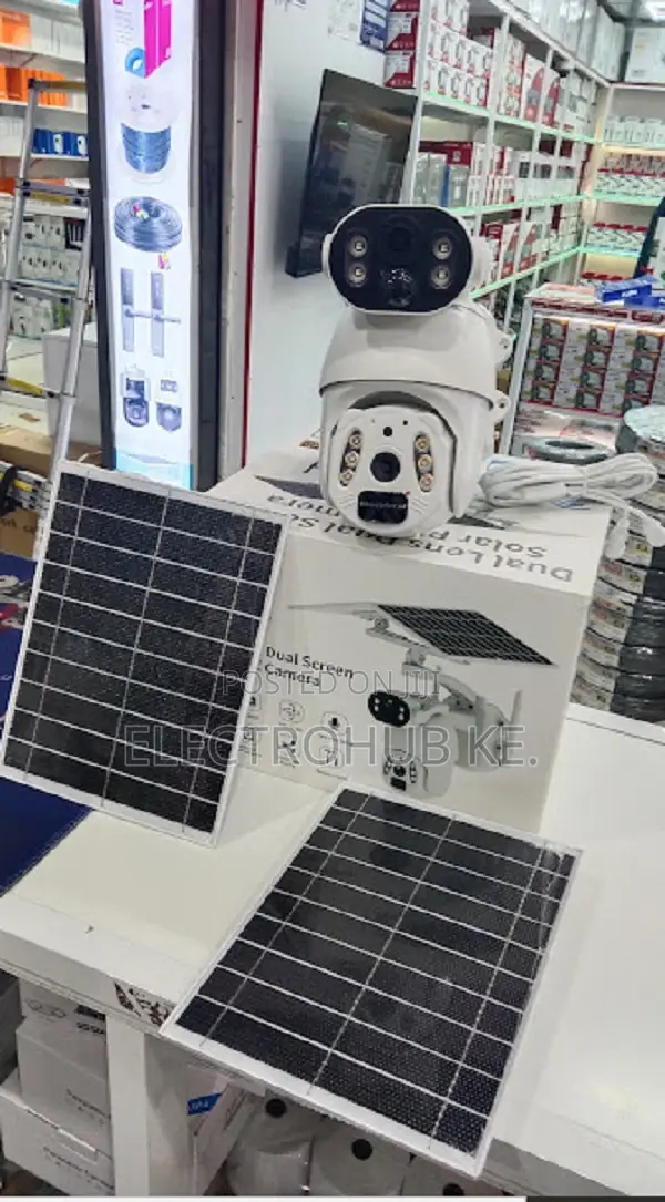 Ubox 2 Lens 2 Solar Panel 4g 6mp Ultra Hd Cctv Camera Ptz