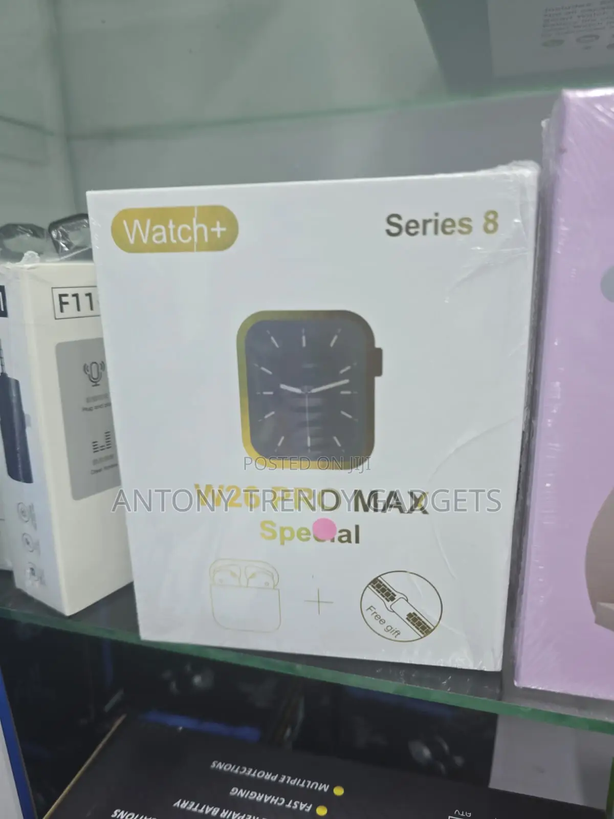 W26 Pro Max Series 8 Smartwatch Combo Pack, Wireless Earbuds.