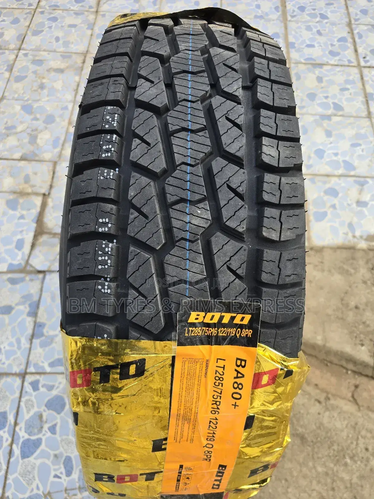 285 /75 R16 Boto Tyres (All Terrein).