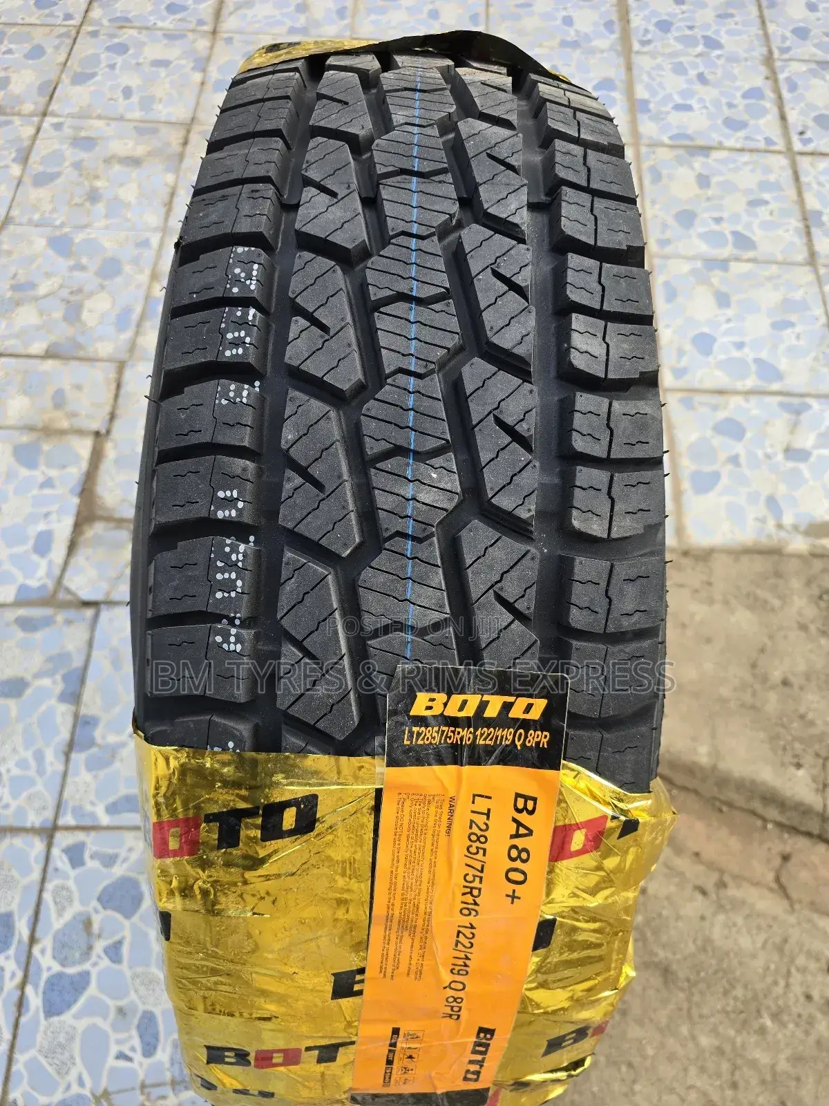 285 /75 R16 Boto Tyres (All Terrein).