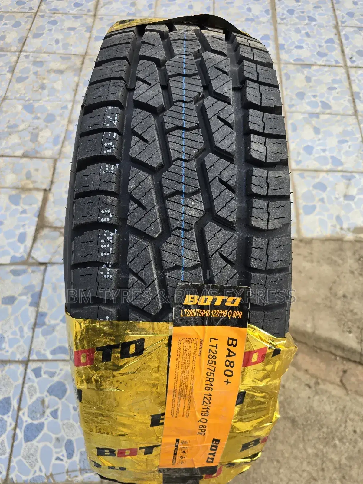 285 /75 R16 Boto Tyres (All Terrein).