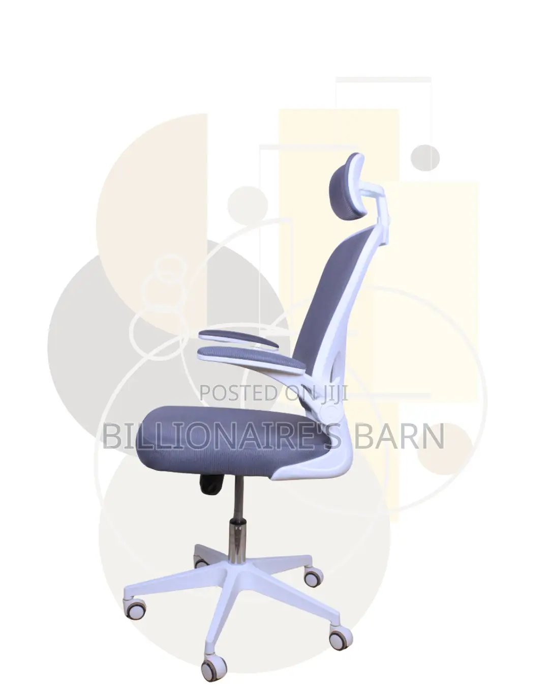 White Ergonomic Mesh Chair | Posture-Friendly Build for Productivity