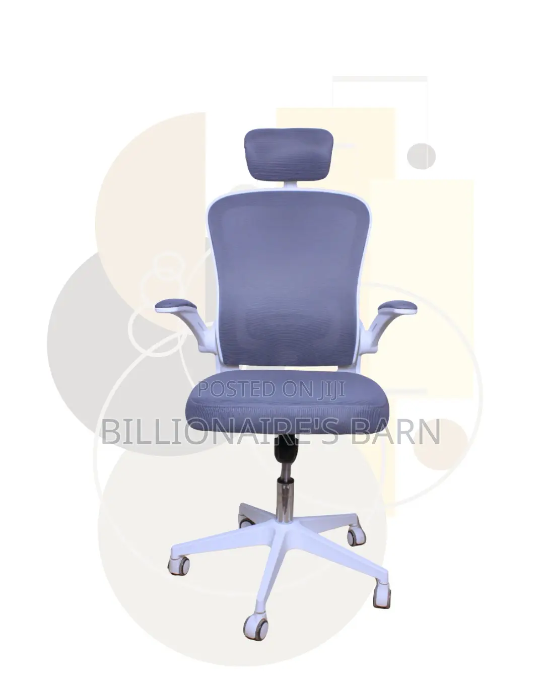 White Ergonomic Mesh Chair | Posture-Friendly Build for Productivity