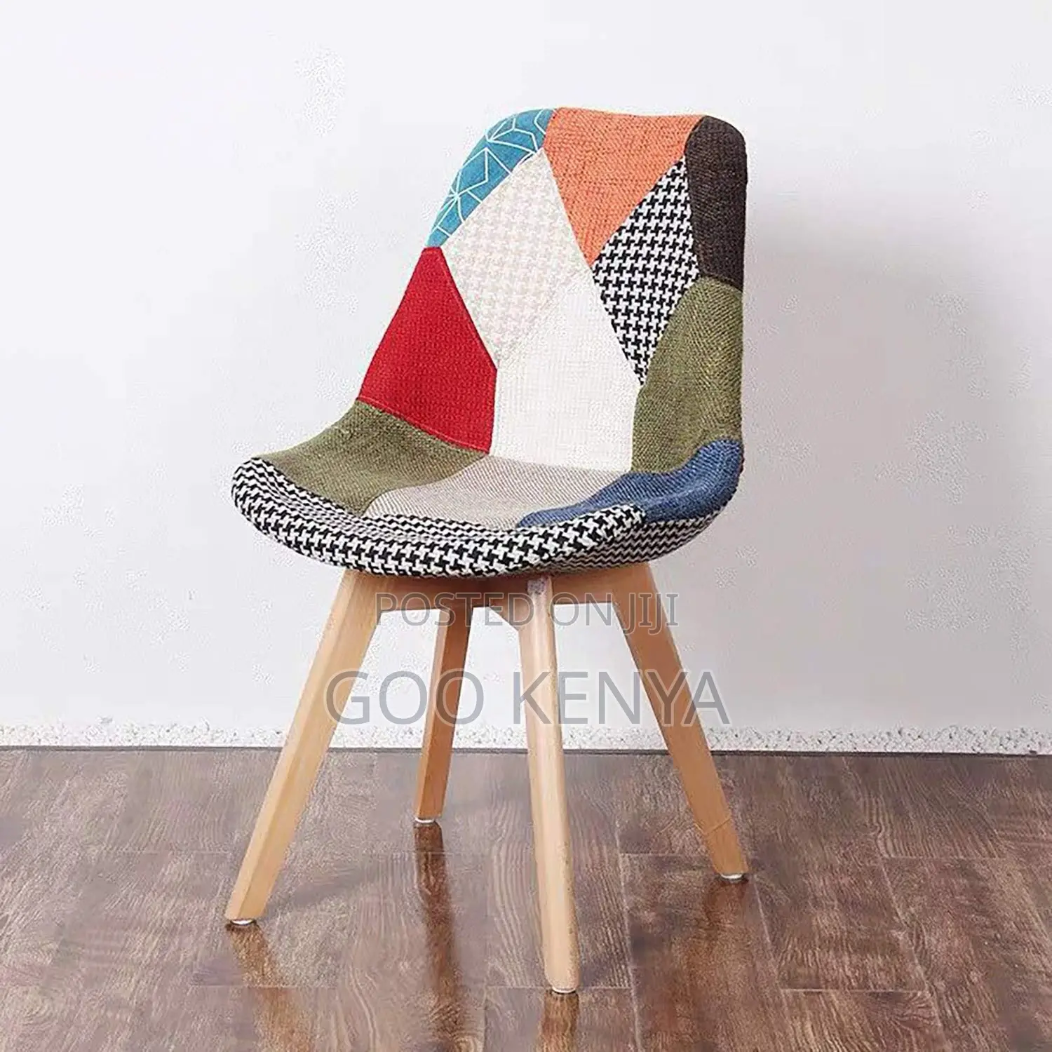 Home Chair; Padded Eames Dining Chair With Durable Wood Or Metal Legs