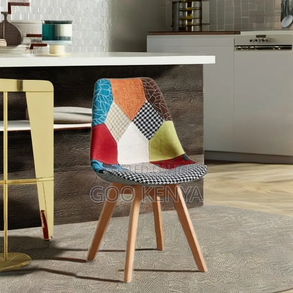 Home Chair; Padded Eames Dining Chair With Durable Wood Or Metal Legs