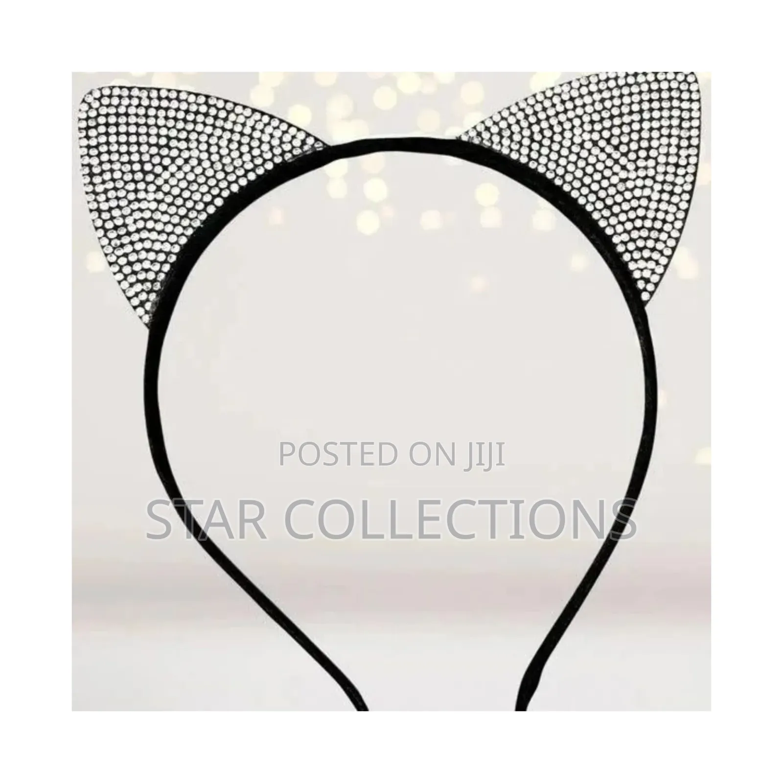 Simple Silver Cat Ear Headband