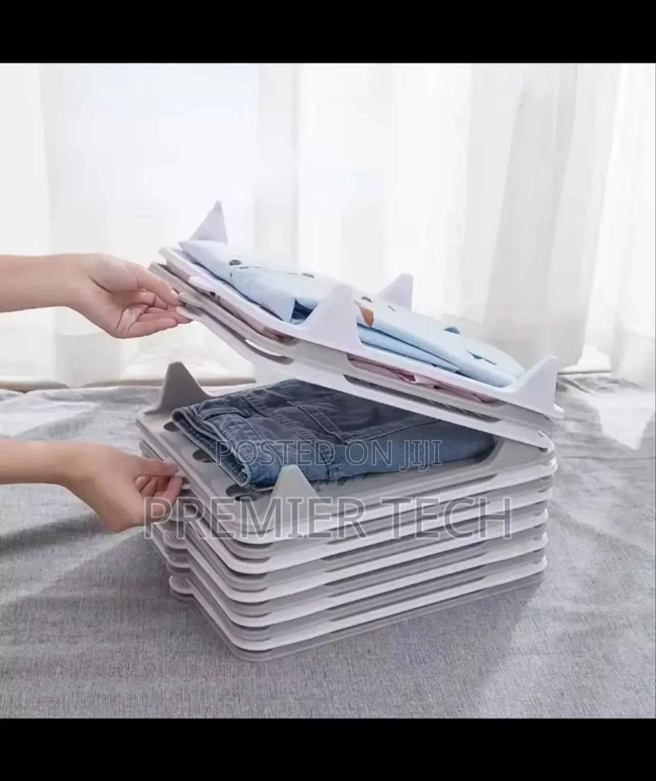 Folding Board Plastic Shirt Organizer Simple White Clothing