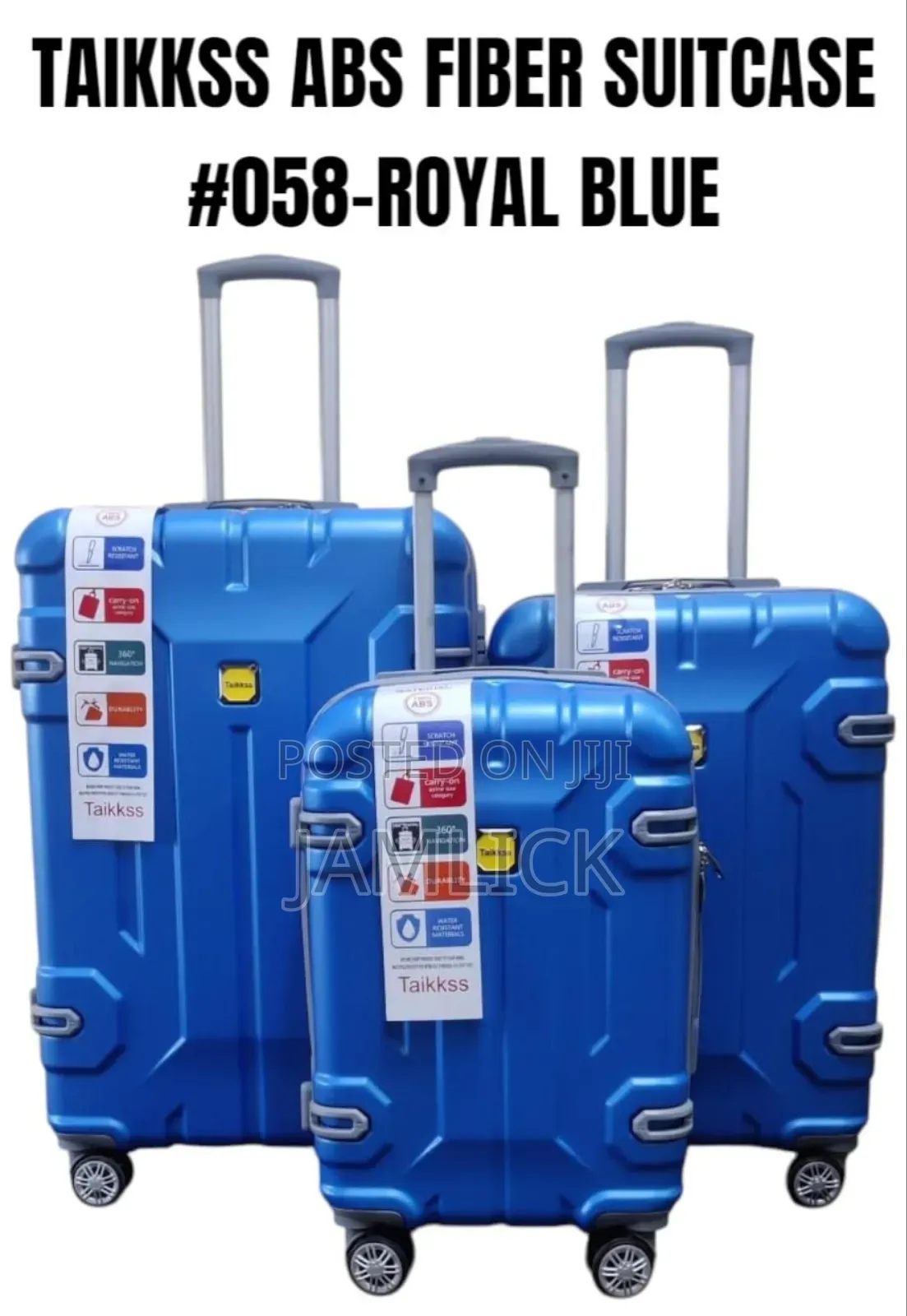 3pcs Taikkss Abs Fiber Suitcase Set