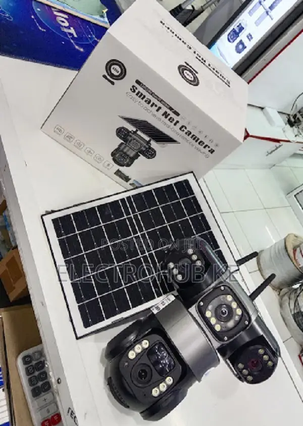 Tripple Lens Tripple View Solar Outdoor Camera 2 Way Audio V380pro
