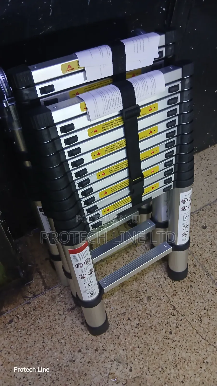 3.8m Telescopic Single Aluminum Ladder