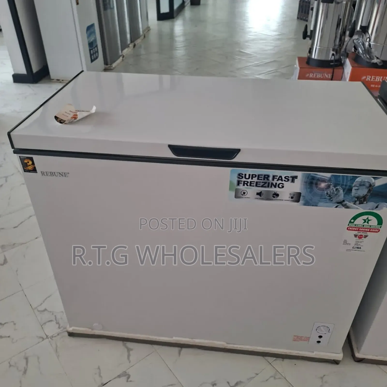 Rebune 250 Litres Deep Freezer – Energy-Saving Chest Freezer