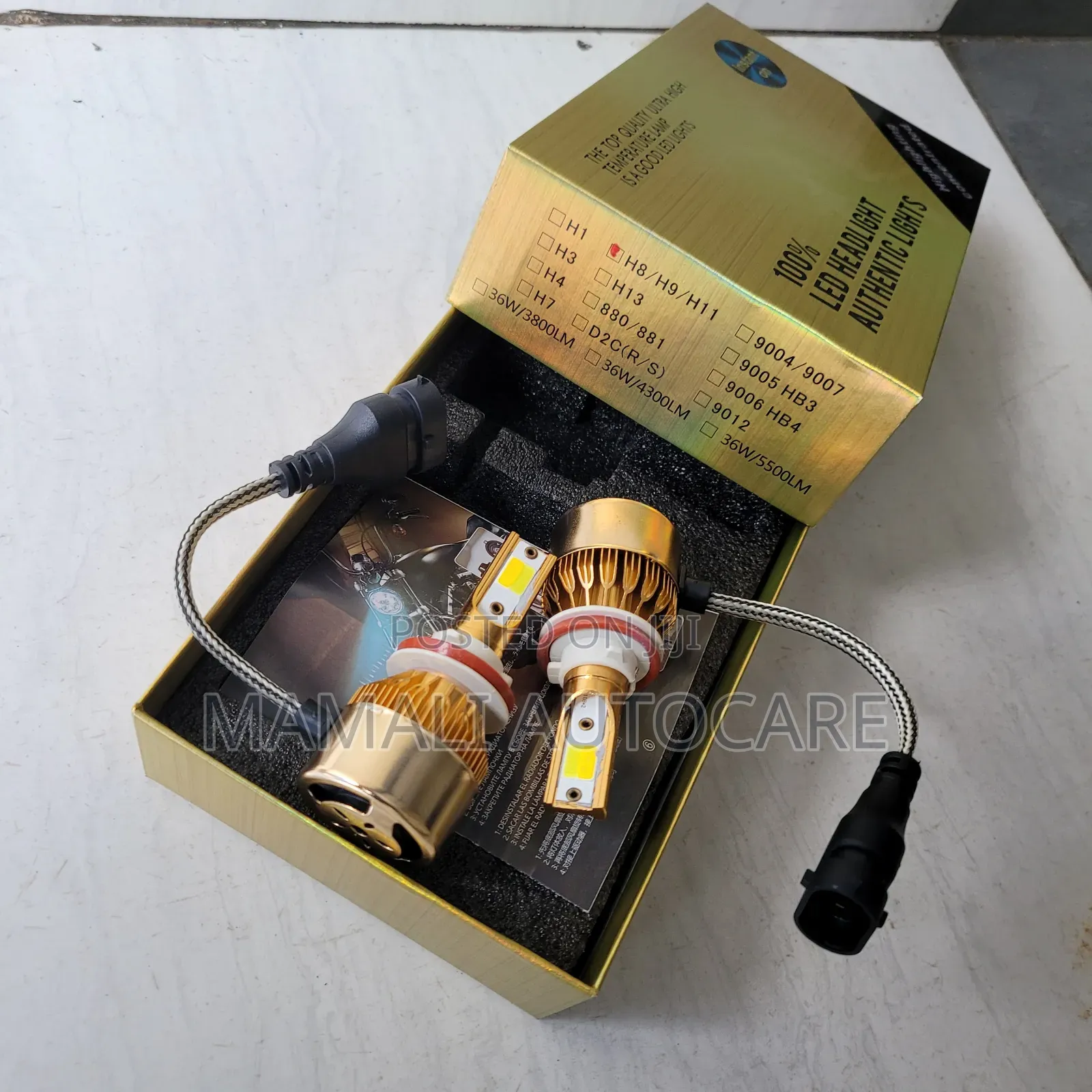 H11 Led Dual Beam Bulb White Yellow