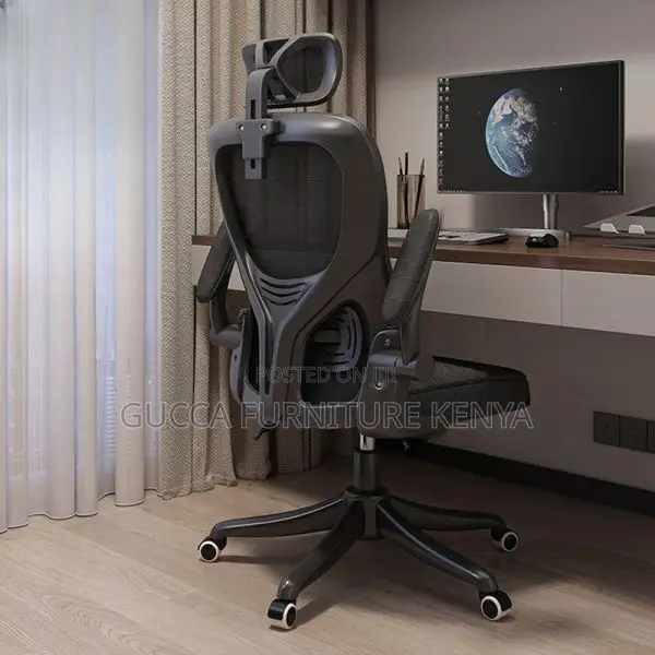 Ergonomic High Back Mesh Chair With Flip Armrest