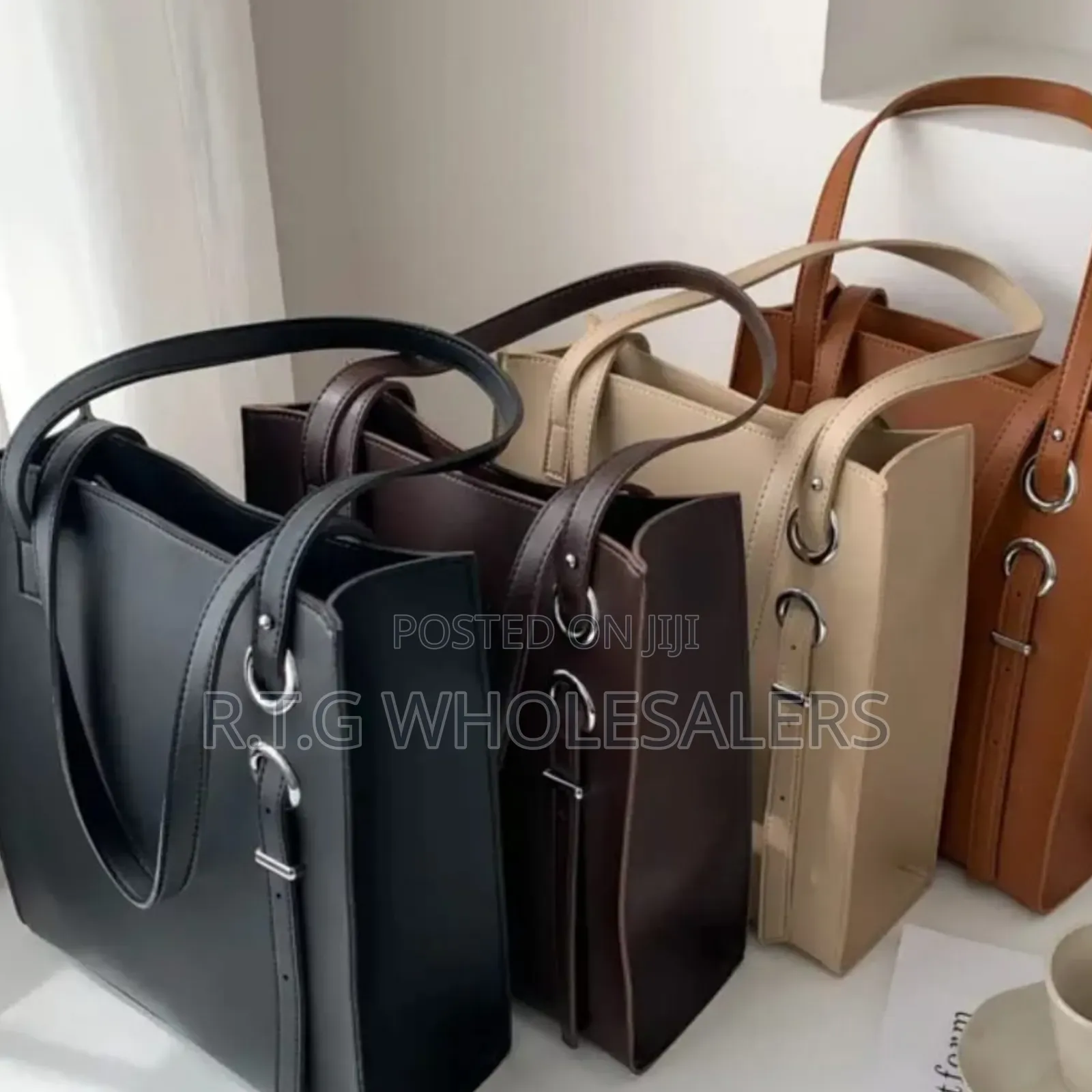 Stylish Leather Tote Bag 32×29cm