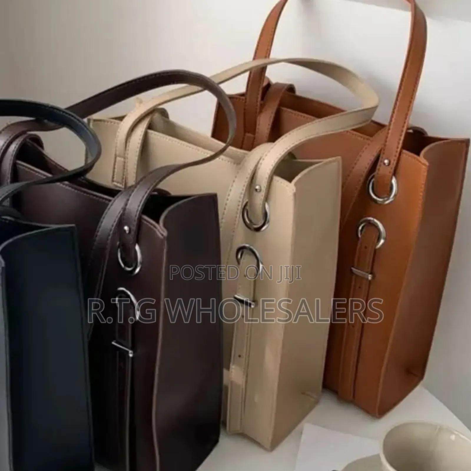 Stylish Leather Tote Bag 32×29cm