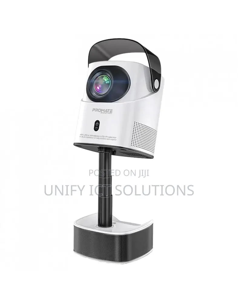 Promate Wireless Ultra Hd DLP Projector With Built-in Hifi Speaker