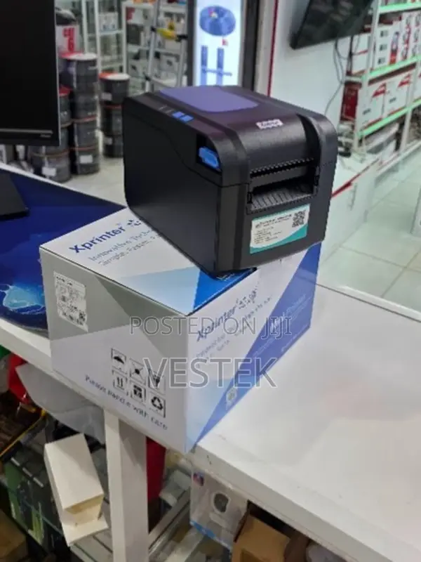 Xp-370b Direct Thermal Desktop Barcode Label Printer 203dpi Lan Black