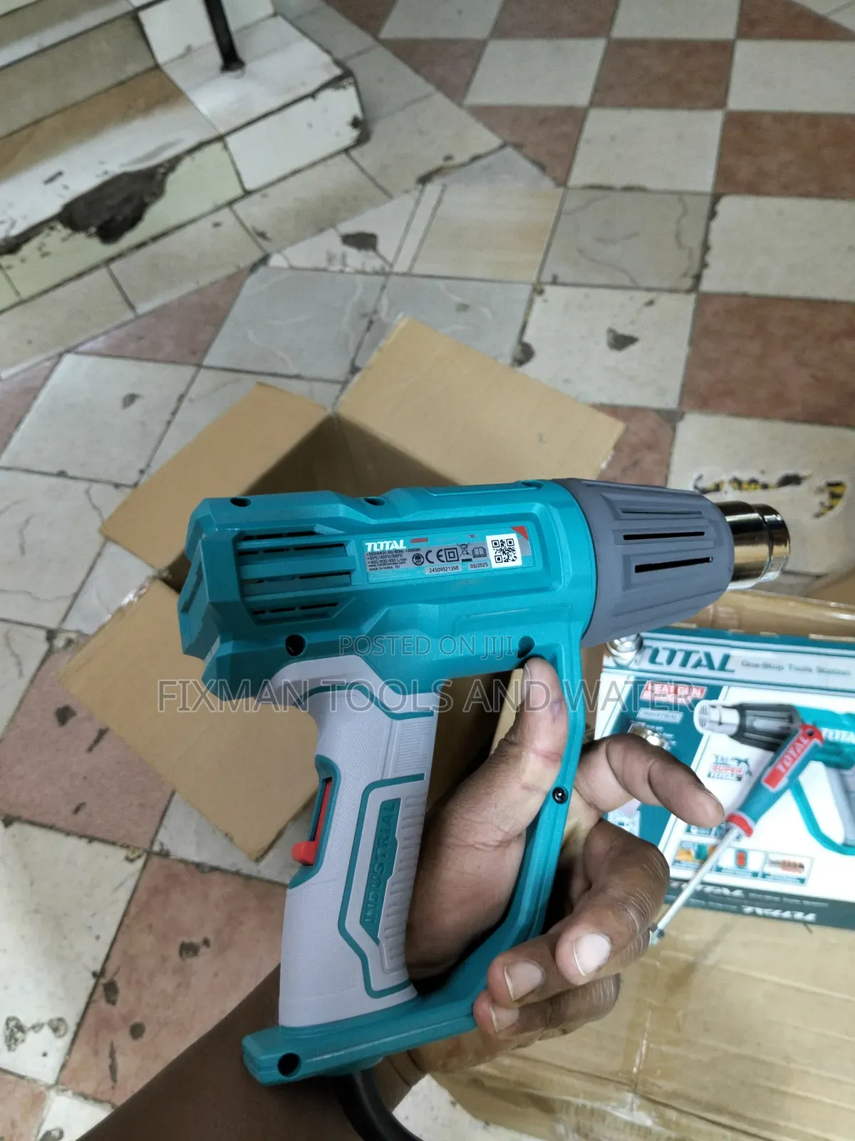 New Total Hot Air Gun 2000 Watts Variables Speed And Accessories