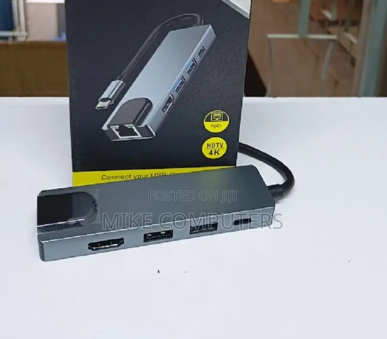 Smart 5 in 1 Usb C Hub With Lan Hdmi Usb