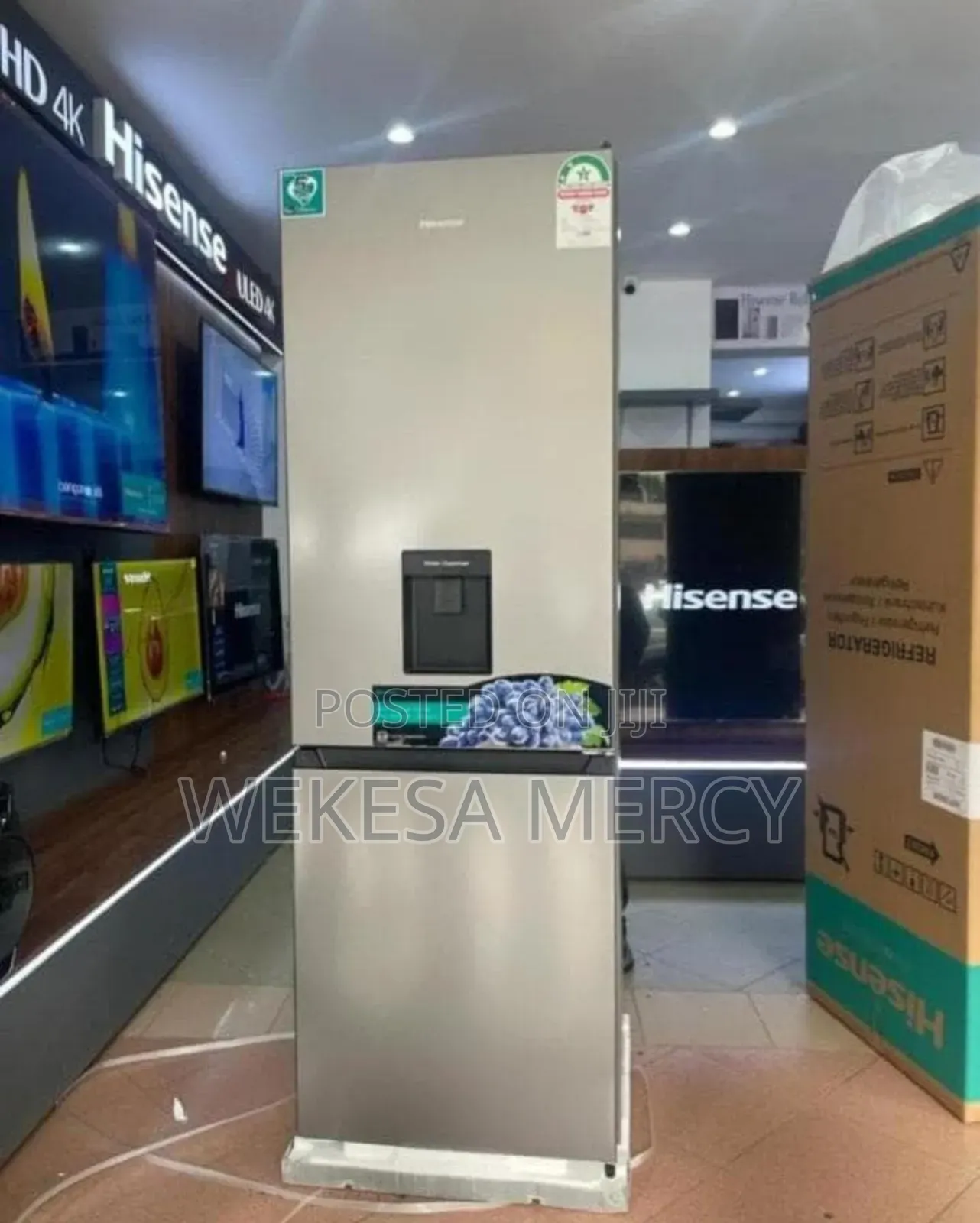 Hisense Ref286dr 286l Combi Defrost Fridge With Water Dispenser