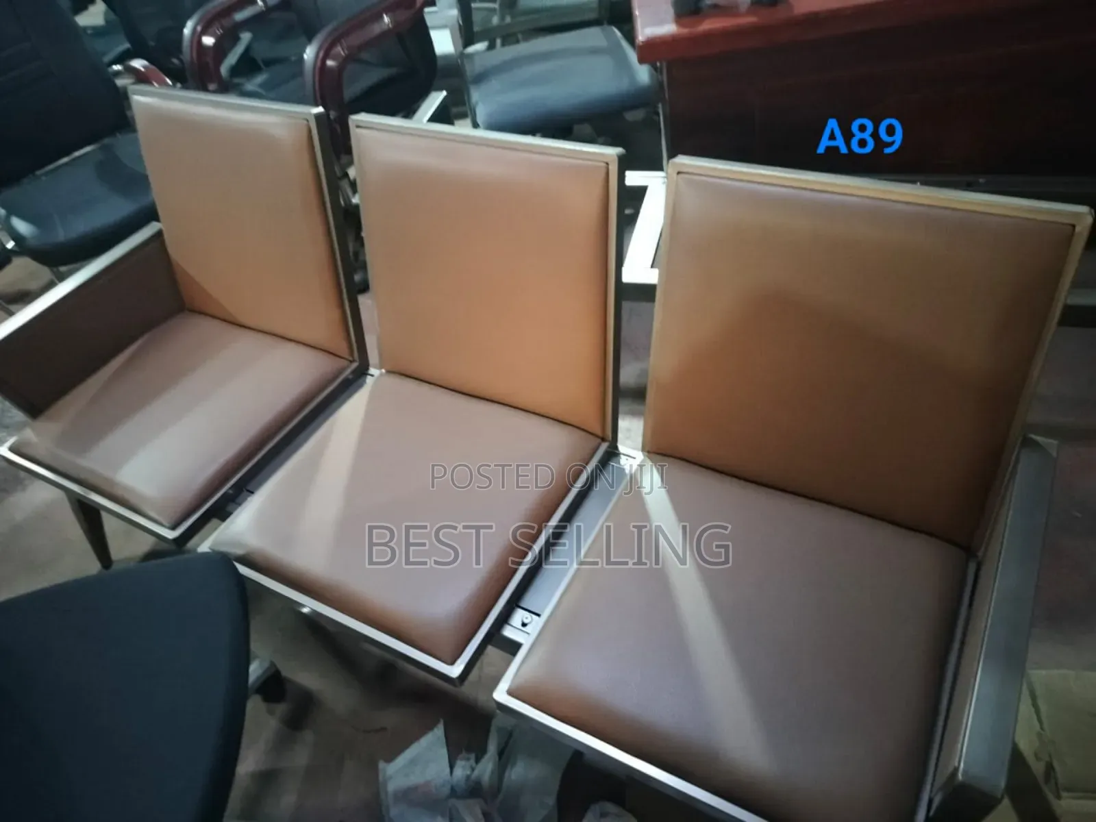 Brown Padded Links Chairs