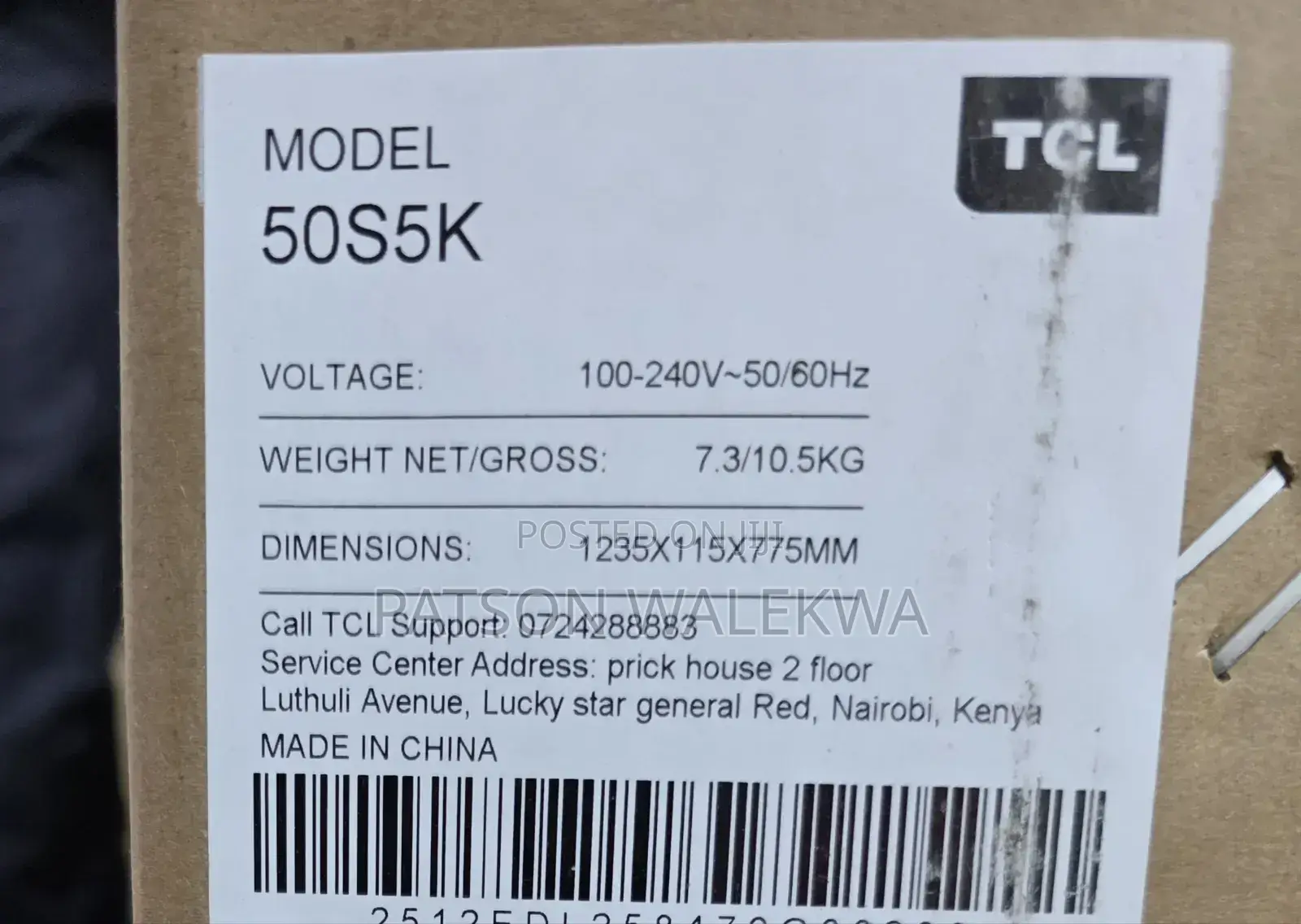 TCL 50′′ S5k Qled FHD Google Tv – 50s5k (2025)