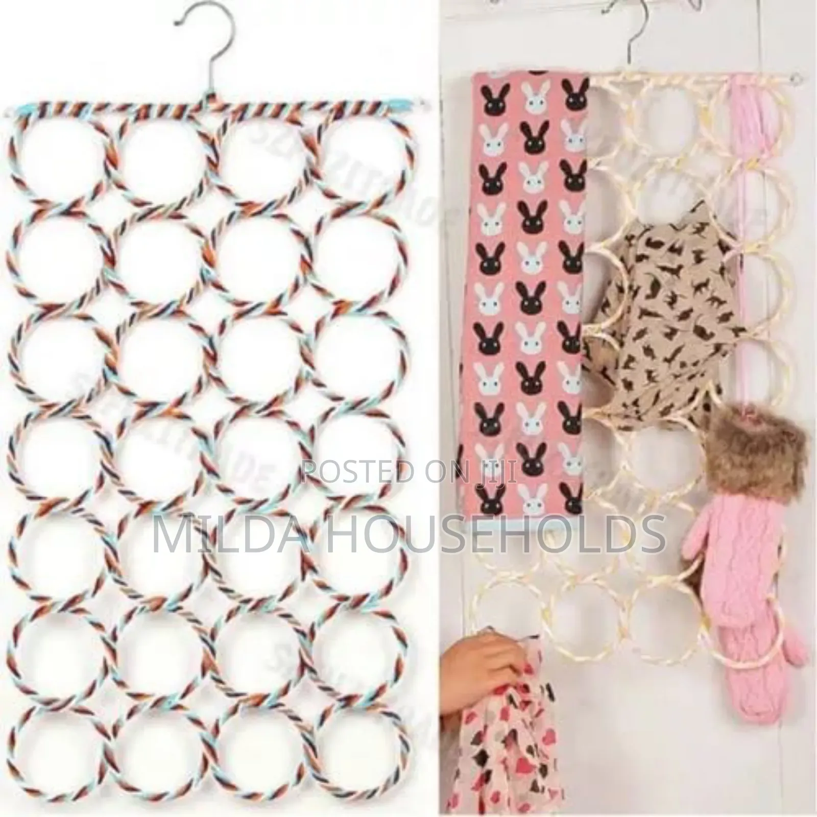 28 Holes Scarf/ Tie Holder