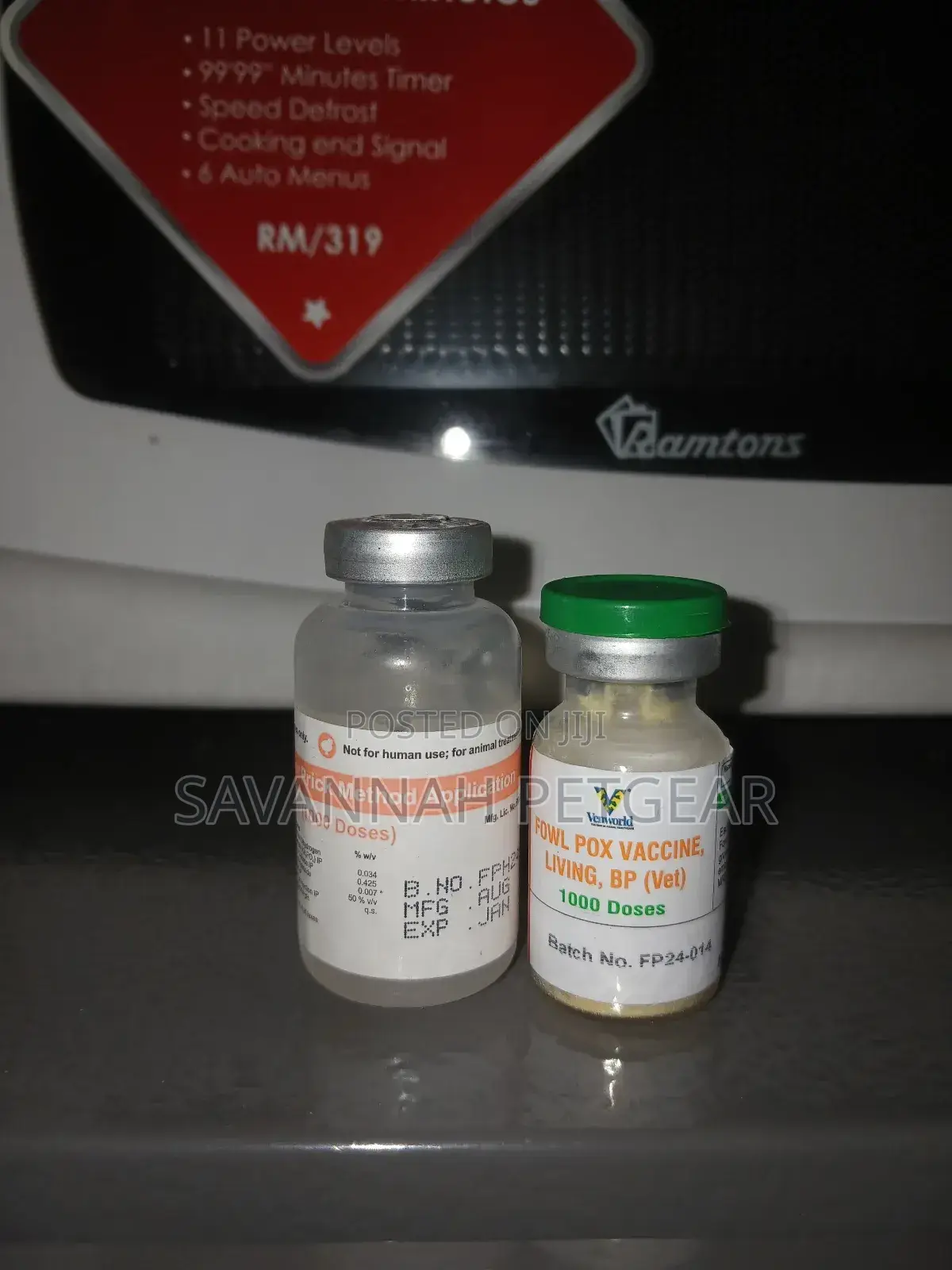 Mareks Newcastle Gumboro Fowl Pox Fowl Typhoid Vaccines - 1000 Doses